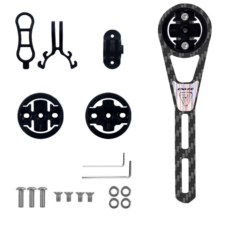 ENLEE Road Bike Carbon Fiber Computer Mount Holder to Connect Lights Action Camera ENLEE Road Bike Carbon Fiber Computer Mount Holder to Connect Lights Action Camera